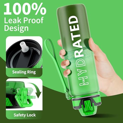 Water Bottle with Straw