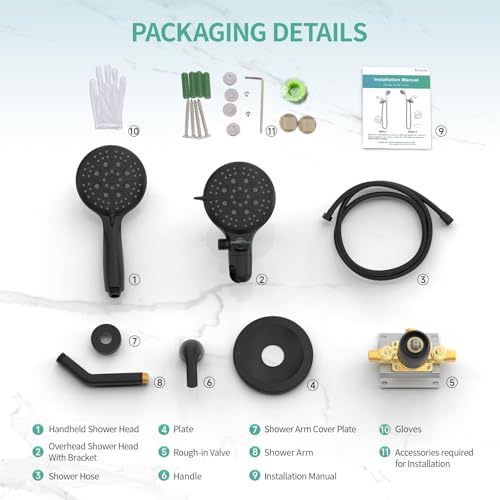 Dual 2 in 1 Shower System with Handheld
