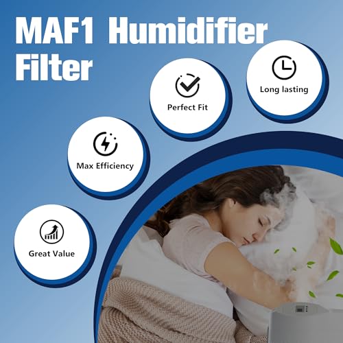 MAF1 Super Humidifier Wick Filter Replacement for AirCare (4 Count)