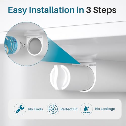 Alkaline 5231JA2006A Water Filter Replacement for LG LT600P (3 Count)