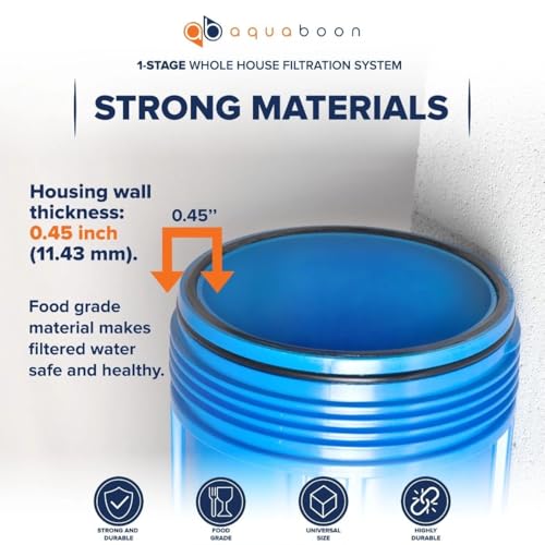 10x4.5 Whole House Water Filter Housing