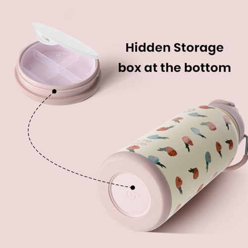 32oz Insulated Water Bottle with Pill Box
