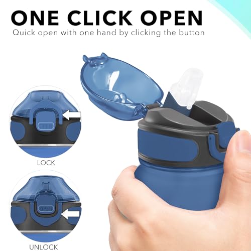 32 oz Water Bottle with Times to Drink and Straw