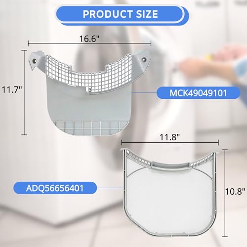 Dryer Lint Filter Screen Trap Replaces For LG DLEX3370V DLEX3570V DLEX3370W DLEX3570W DLEX3885W DLEX3360R DLEX3371W DLEX3370R DLEX3360W DLEX3360V DLEX3250W