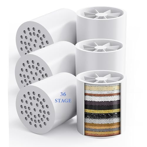 6 Pack 30 Stage Universal Shower Filter Replacement Cartridge (6 Count)