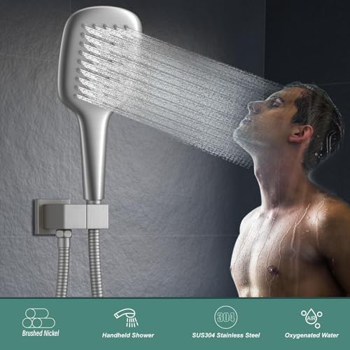 Brushed Nickel Handheld Shower Head Hand Shower Sprayer