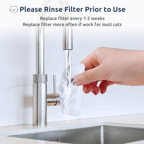 12+6 Pack Compatible with ORSDA Cat Water Fountain Filters for D30 67oz