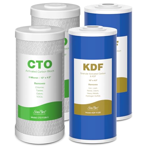 2 Stage 10" x 4.5" Whole House Water Filter Replacement (4 Count)