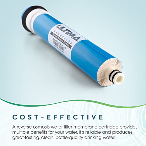 Ultima 4 Stage Reverse Osmosis Universal Under Sink Water Filter Replacement Cartidges with 50 GPD Reverse