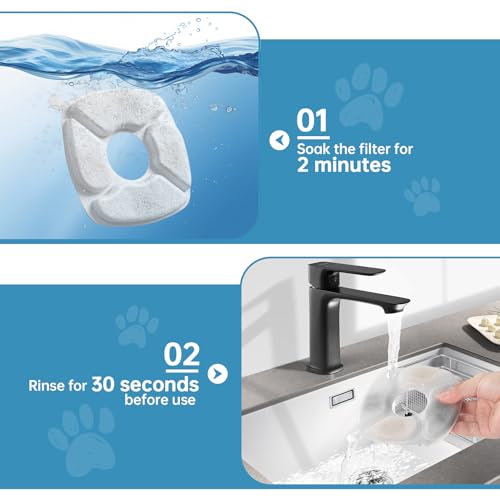 16 Pcs Cat Water Fountain Replacement Filters (16 Count)