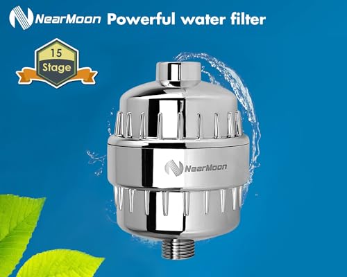 Shower Head and 15 Stage Shower Filter Combo