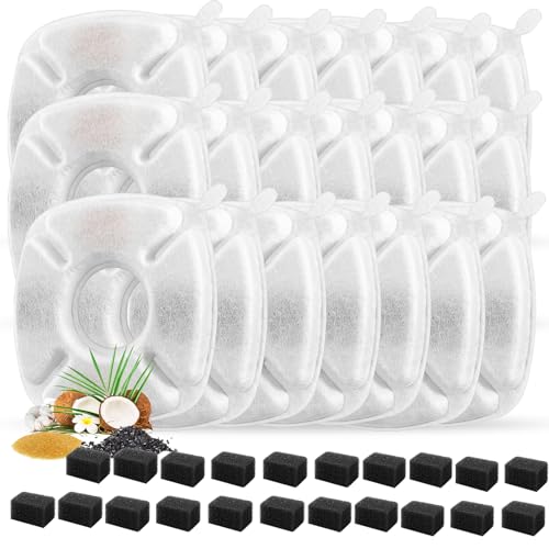 42 Pcs Cat Water Fountain Replacement Filters (42 Count)