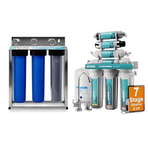 7 Stage UV and Alkaline Under Sink Reverse Osmosis Water Filter System + 3