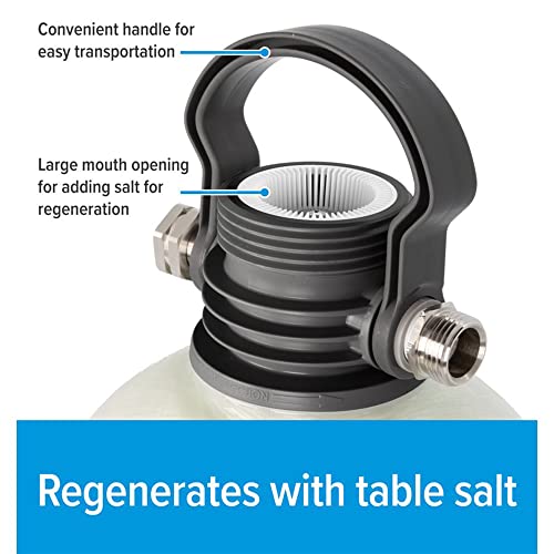 TastePURE Portable Compact 4 GPM Hard Water Softener Kit with Carry Handle