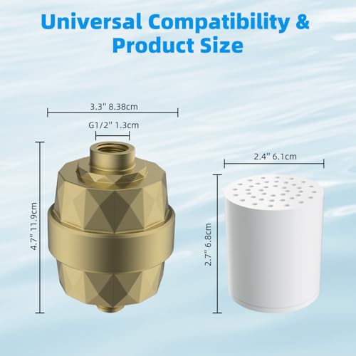 High Output 20 Stage Shower Filter for Hard Water