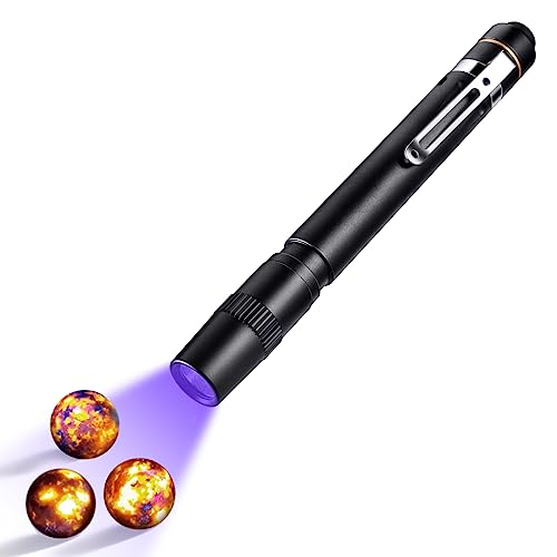 A2D Pen Blacklight 365nm UV Flashlight with Pen High Power Output