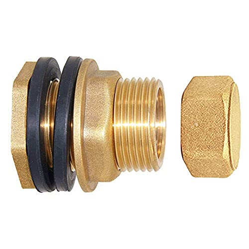 Brass Bulkhead Fitting with Plug 3