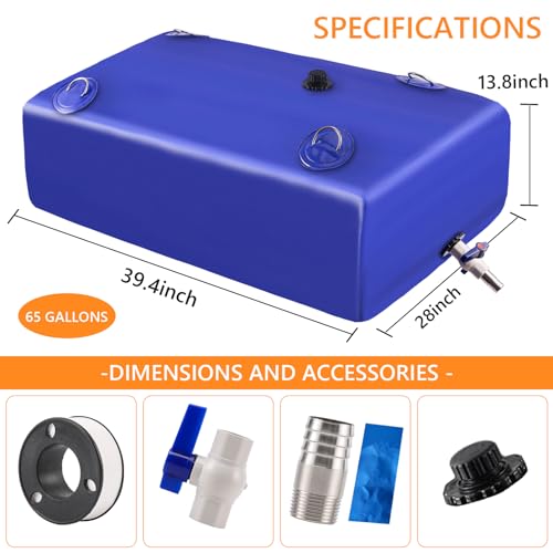 Water Tank 65 Gallon Water Storage Bladder