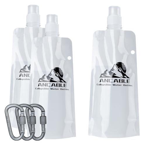 17oz Collapsible Water Bottles (3 Count)