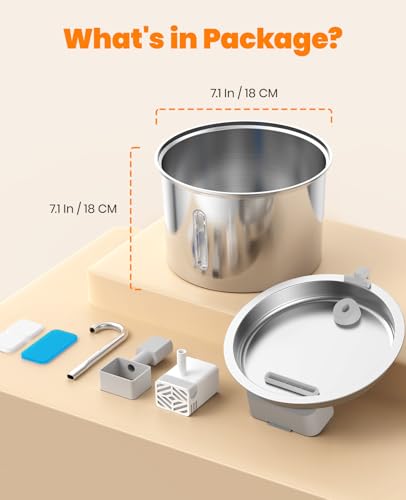 Stainless Steel Cat Water Fountain