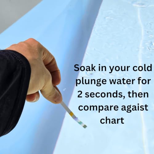 4-in-1 Cold Plunge Comprenhensive Water Quality Test Strips, Smart QR Code Testing. 100 Test-Strips (30 Strips)