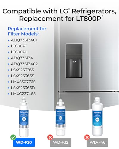 ADQ73613401 Water Filter Replacement for LG® LT800P®
