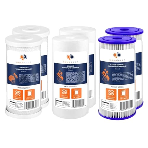 5 Micron 10 x 4.5 Carbon Block Chlorine Reduction (2 Count)