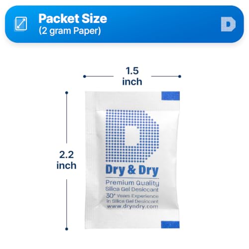 2 Gram [6000 Packets] Food Grade Silica Gel Packs Desiccant Packs