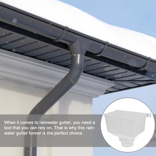 Downspout Diverter Gutter Water Diverter Connector for Rain Barrel Water Collection System Pvc Drain Pipe Accessory for Roof Drainage Easy Install 10.43 X 8.07 X 6.06 in