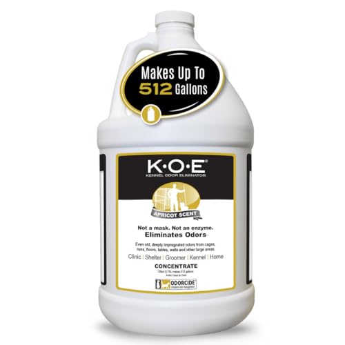 K.O.E. Apricot Odor Eliminator Concentrate for Strong Odor for Cages (128 Fl Oz)