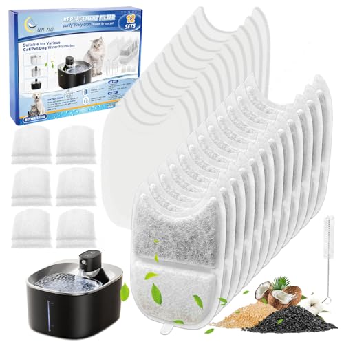 12 Set Water Fountain Filters fit for YPD (36 Count)