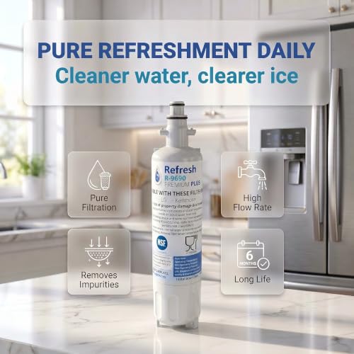 Refresh Refrigerator Water Filter Replacement for LG LT700P (2 Count)