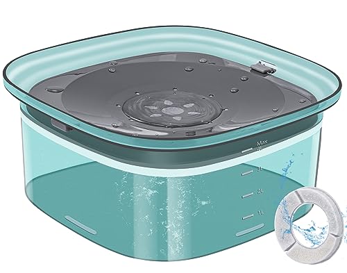 4L Dog Water Bowl No Spill Large Capacity Slow Drinking Water Feeder