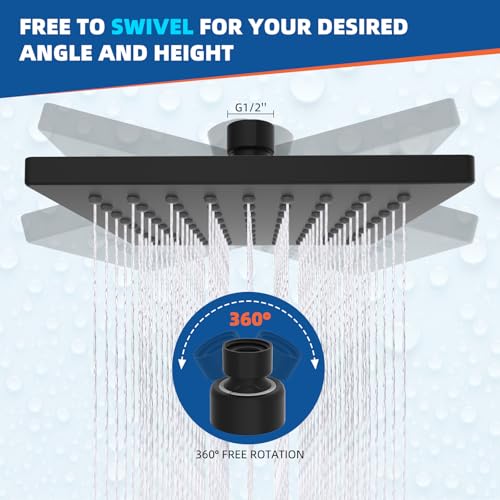 cUPC Certified Thickness Metal 6'' Rain Shower Head