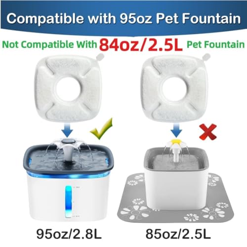 4inch Cats Fountain Replacement Filters with Pre (16 Count)
