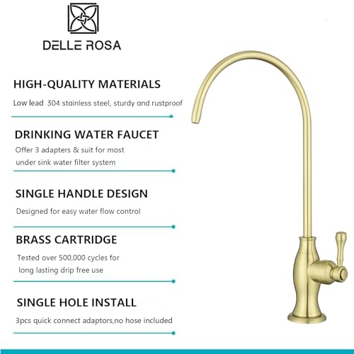 Brushed Gold Drinking Water Faucet
