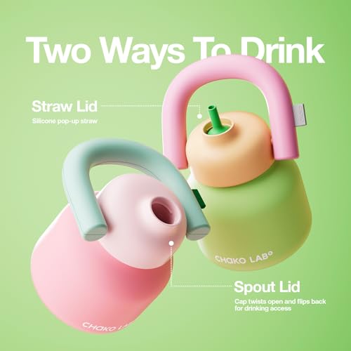 Water Bottle with Straw and Carry Handle 33oz