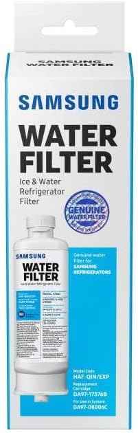 Samsung HAF-QIN/EXP Genuine Refrigerator Water Filter, Reduces 99% of Harmful Contaminants for Clean, Clear Drinking Water, 6-Month Life, Easy Install, Pack of 1