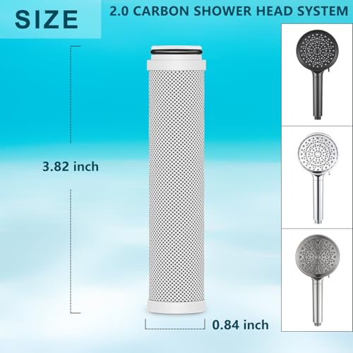 2.0 Carbon Shower Filter Compatible with Cobbe Plus Handheld Showerhead