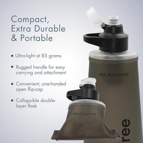 BeFree AC 2 Stage Filter Collapsible Travel Water Bottle 1L
