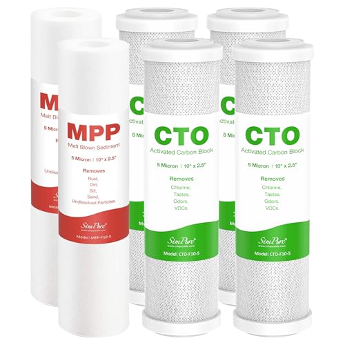 1 3 Stage Reverse Osmosis Water Filter Replacement Set (6 Count)
