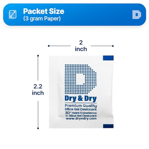 3 Gram [30 Packets] Silica Gel Packets Silica Gel Desiccants