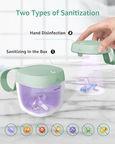 Pacifier Sanitizer Portable Holder Case