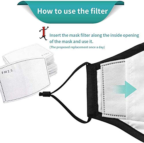 100pcs PM2.5 Activated Carbon Filter for Cloth Mask Ship from USA (100 Count)