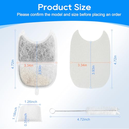 8+8 Set Filter Fit for Wilreless 135 fl oz (25 Count)