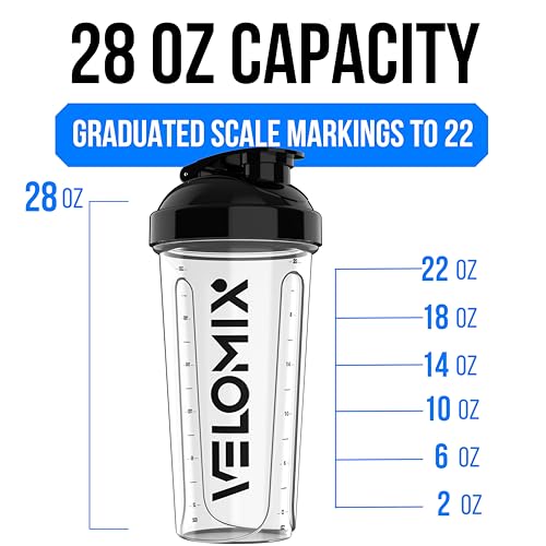 2 Pack 28oz Protein Shaker Bottle for Protein Mixes (2 Count)