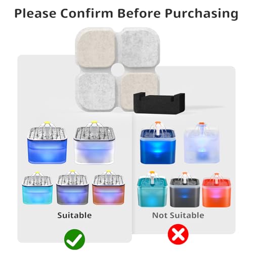 Cat Pet Water Fountain Filters (6 Count)