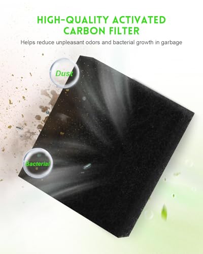 Trash Compactor Charcoal Air Filter Fit for Whirlpool (4 Count)