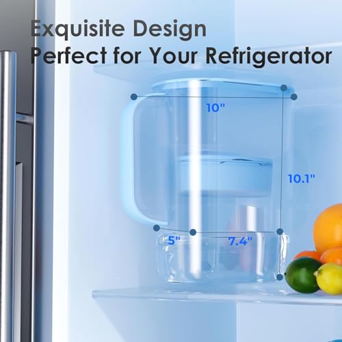 PT-07B-A Alkaline Water Filter Pitcher, 10-Cup, Up to pH 9.5