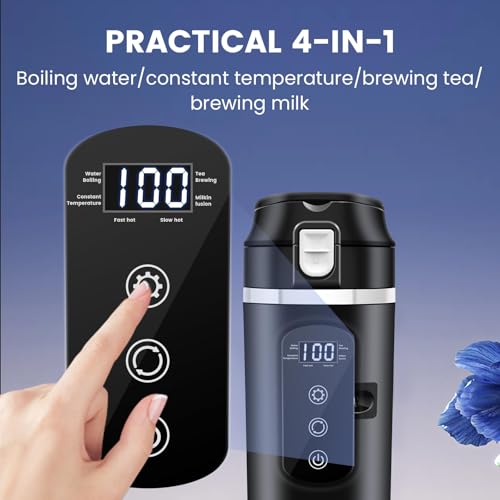 Car Travel Electric Kettle 400ml Heating Mug